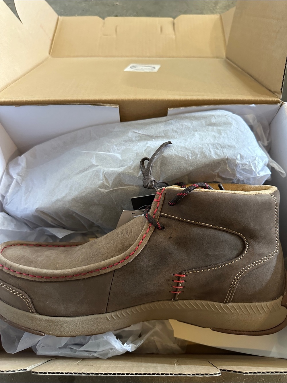 Cody James Men's Leather Comp Toe Boots in Brown new in box